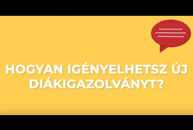 Diákigazolvány igénylése - Ügyintézés egyszerűen