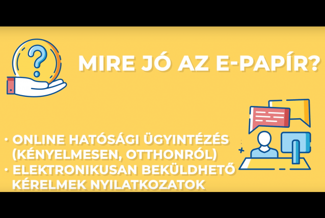 E-papír - Ügyintézés egyszerűen