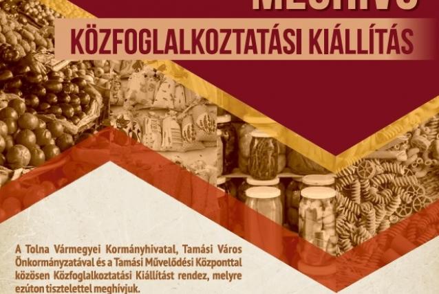 Közfoglalkoztatási kiállítás és helyi termékek vására Tamásiban