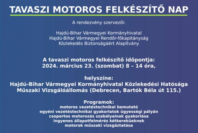 Idén is felkészítővel indul a motoros szezon