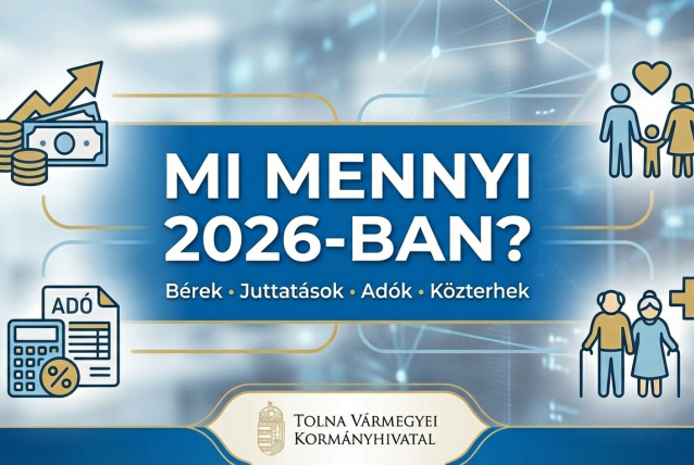 Tájékoztató a 2026. évi legfontosabb munkajogi, szociális és adózási mutatókról