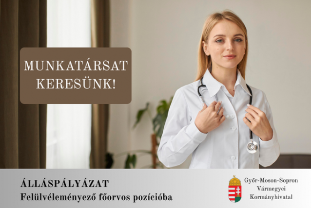 Pályázat: Felülvéleményező főorvos