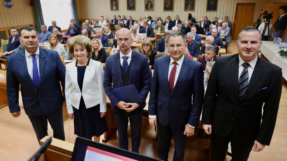 Versenyképes járások, Vigh László országgyűlési képviselő, dr. Sifter Rózsa főispán, Mayer Gábor szakmai államtitkár, dr. Pál Attila, a ZVÖ elnöke és Balaicz Zoltán, Zalaegerszeg polgármestere