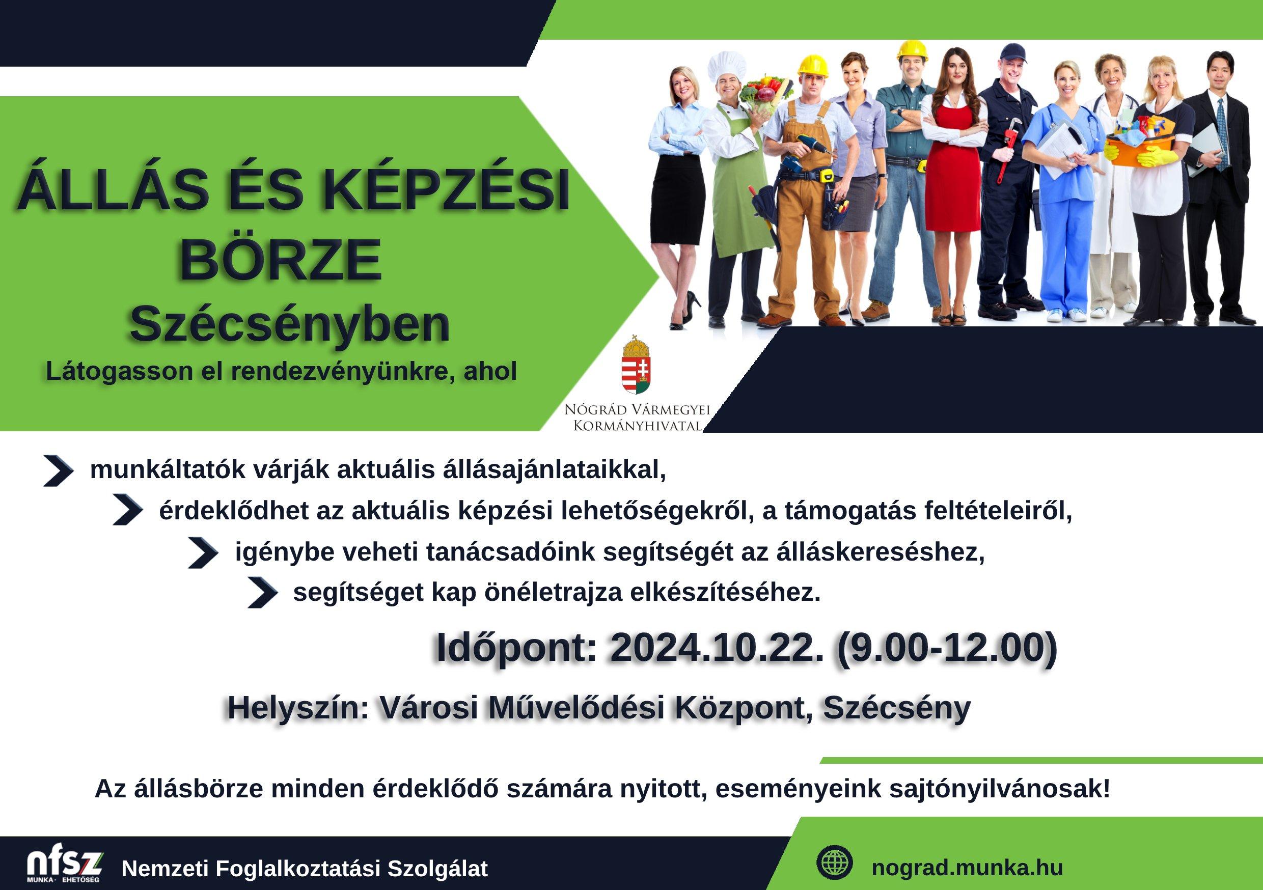 Állásbörze Szécsény 2024 ősz figyelem Állásbörze Szécsény 2024 ősz figyelem